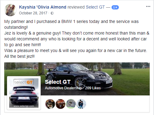 select GT facebook review